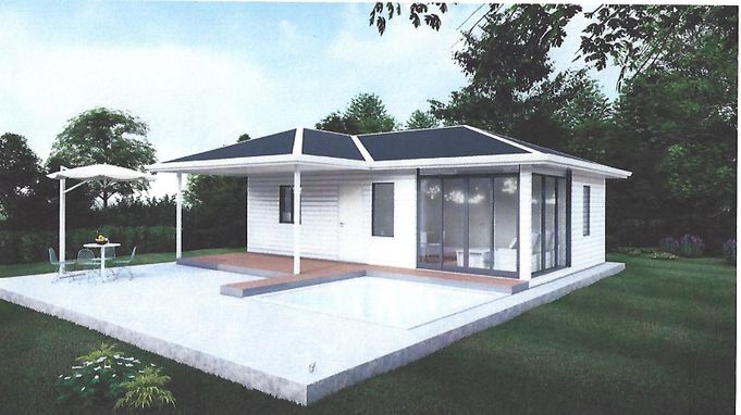 Modular home exterior